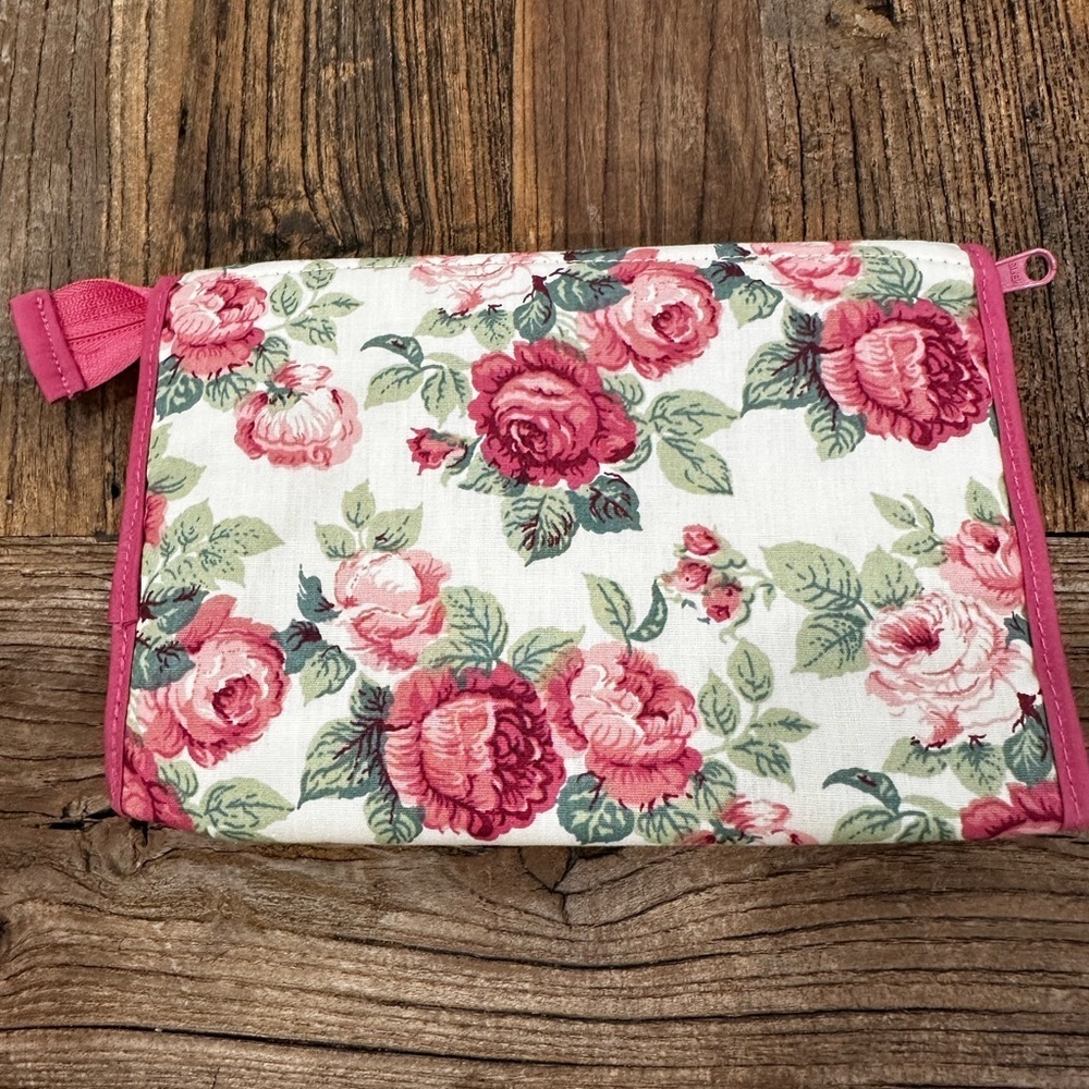 Floral makeup bag with Pink Trim - Picture 4 of 4